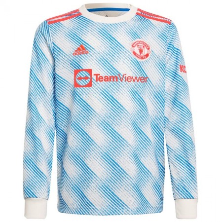 Fotbalový Dres Manchester United Venkovní 2021/22 Dlouhý Rukáv